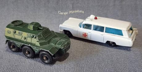 Saracen Carrier y Ambulancia Cadillac piezas #54 de Matchbox Saracen Carrier y Ambulancia Cadillac piezas #54 de Matchbox