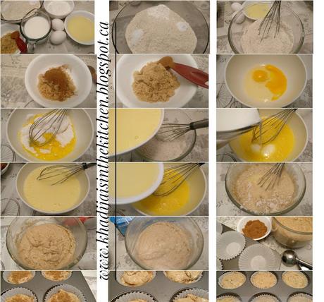 PETITS GÂTEAUX À LA FARINE DE BLÉ COMPLET ET À LA CANNELLE / WHOLE WHEAT FLOUR CINNAMON MUFFINS / MAGDALENAS CON HARINA DE TRIGO INTEGRAL Y CANELA / مافن دقيق القمح الكامل و القرفة PETITS GÂTEAUX À LA FARINE DE BLÉ COMPLET ET À LA CANNELLE / WHOLE WHEAT FLOUR CINNAMON MUFFINS / MAGDALENAS CON HARINA DE TRIGO INTEGRAL Y CANELA / مافن دقيق القمح الكامل و القرفة