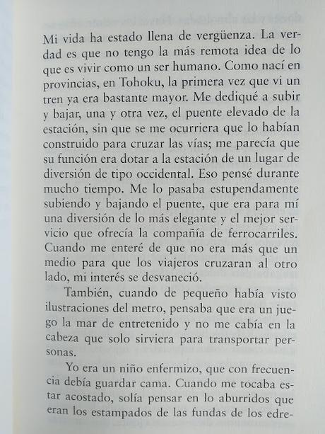 Indigno de ser humano, de Osamu Dazai Indigno de ser humano, de Osamu Dazai