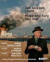 Conciertos de Joe Jackson en España en octubre del 2026