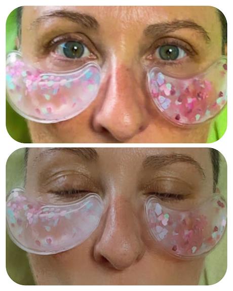 Under Eye pads. Action