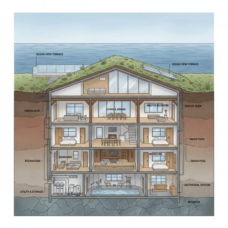 Top 10 arquitectura subterránea con techo verde y vistas al océano en 2025 7 Top 10 arquitectura subterránea con techo verde y vistas al océano en 2025 7