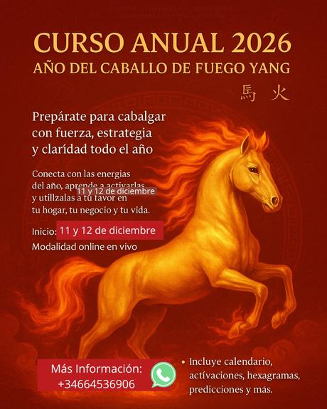 ✨  Curso 2026 año del Caballo de Fuego yang