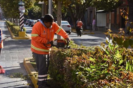 Gobierno de la Capital embellece espacios icónicos con labores de limpieza y mantenimiento