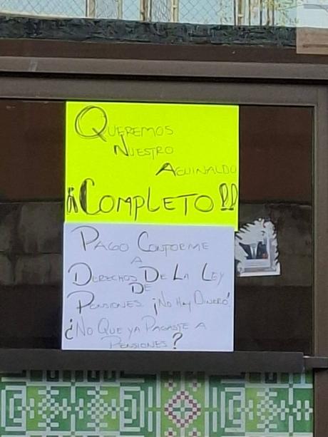 Jubilados del Gobierno del Estado exigen pago íntegro de aguinaldo y liberación de préstamos