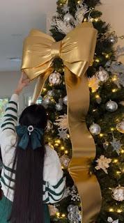 Cómo hacer maxi lazos para decorar árboles navideños 🎄🙂☝️♥️