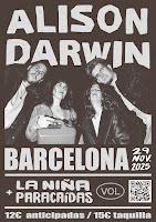Concierto de Alison Darwin y La Niña Paracaídas en Sala Vol