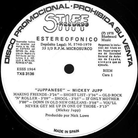 Mickey Jupp -Juppanese Lp 1979 (1978)