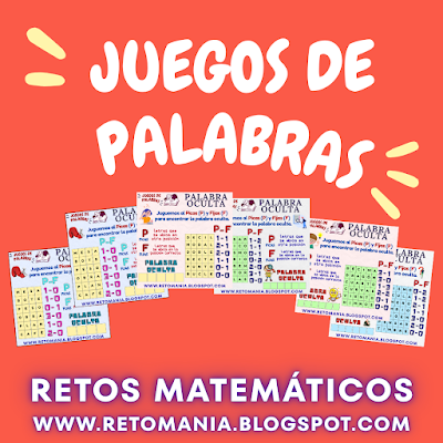 Retos matemáticos, Desafíos matemáticos, Juegos de letras, Juegos de palabras, Palabra oculta, Descubre la Palabra, Juegos mentales, Juegos educativos, Retos mentales, Retos virales, Post virales, Aprender jugando, Jugando aprendo, Juegos en clase, Clases divertidas, Clases dinámicas, MateRecreativa, Matemática Recreativa