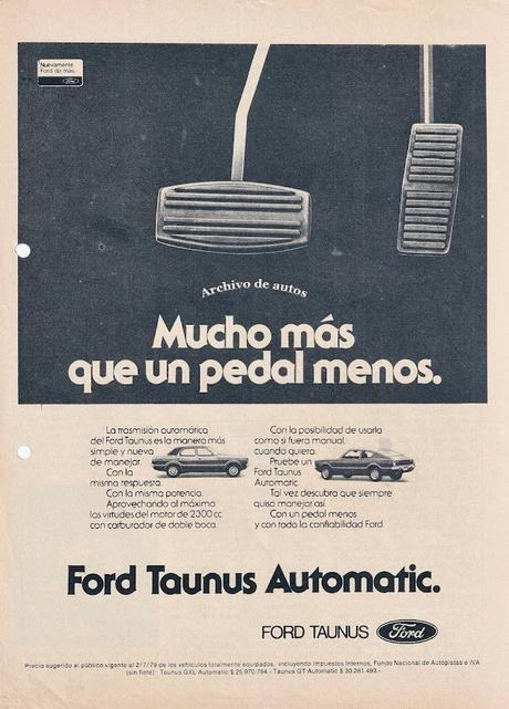 Ford Taunus Automatic para el mercado argentino