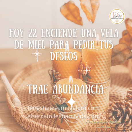 ☀️Ritual Abundancia Vela de Miel, Canela y Azúcar☀️Hoy 22 🕯️