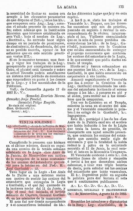 Las cenizas de Garibaldi Las cenizas de Garibaldi