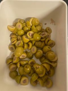 ARROZ AL HORNO CON GRANADA, ACEITUNAS, QUESO