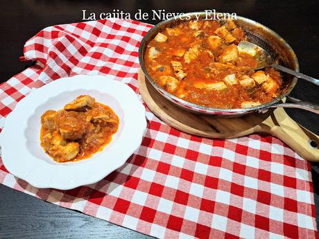 Atún con tomate a la vasca Atún con tomate a la vasca