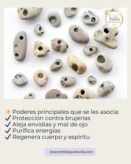 🪨✨ La Piedra Bruja: uno de los amuletos naturales más poderosos.