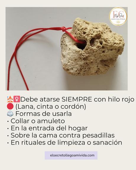 🪨✨ La Piedra Bruja: uno de los amuletos naturales más poderosos.