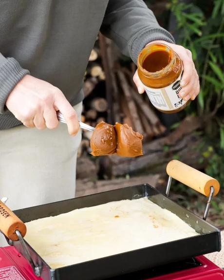 colocar dulce de leche