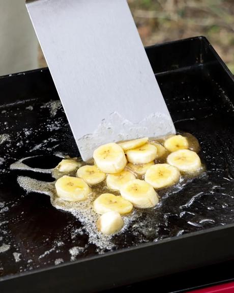 coccion banana manteca y azucar