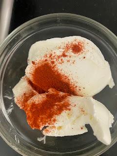 MONTADITO DE MANGO Y JAMON MONTADITO DE MANGO Y JAMON