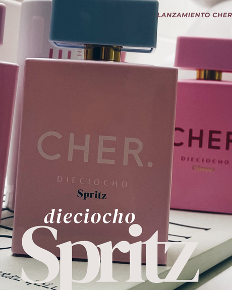 dieciocho de cher perfume notas glossy glitter a que huele spritz lanzamiento 2025 ideal para el verano farmacity precio