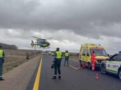 heridos colisión múltiple circular coche sentido contrario Castrogonzalo (Zamora)