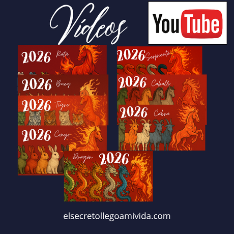 🌟 Qué te traerá este 2026 si tienes Mono oCabra o Caballo o Serpiente o Dragón  o Conejo o Tigre o Buey o Rata en tu Carta Bazi.