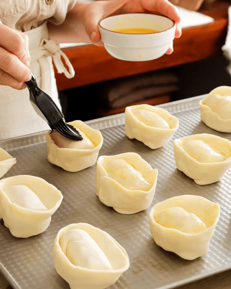 pintar empanadas con huevo