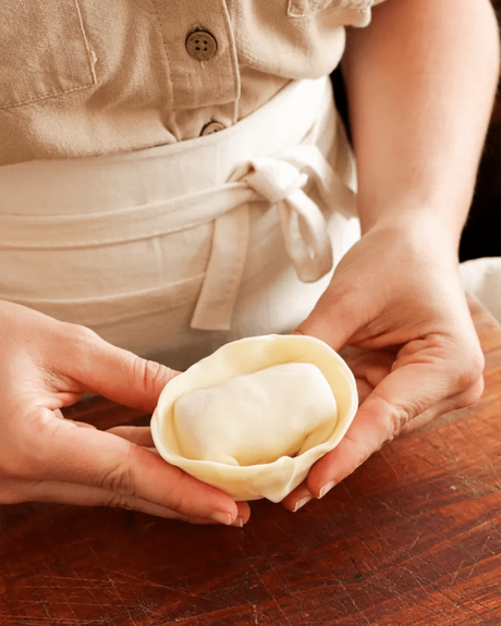 empanada de jamon y queso repulgue