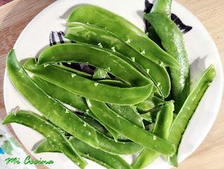 TARTALETA DE CREMA DE CHICHAROS CON HIERBABUENA