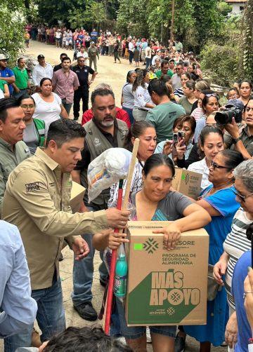 Gobierno Estatal lleva más apoyo alimentario a la Huasteca