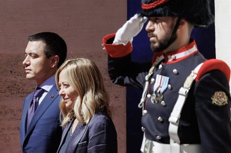 Noboa recibe en Ecuador al fiscal Antimafia de Italia para «fortalecer» la cooperación contra el crimen