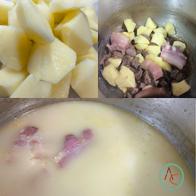 Guiso de Berza con Carrillada de Cerdo y Morcilla