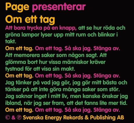 PAGE – OM ETT TAG EP (2025)