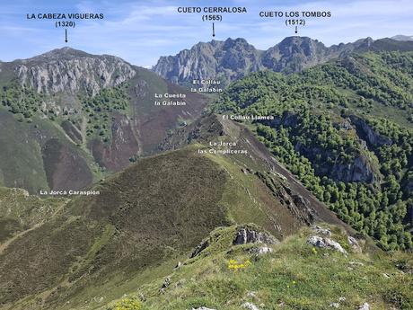 Puente la Vidre-Braña Caraspión-Cuetu las Vacas-Cuetu Legua