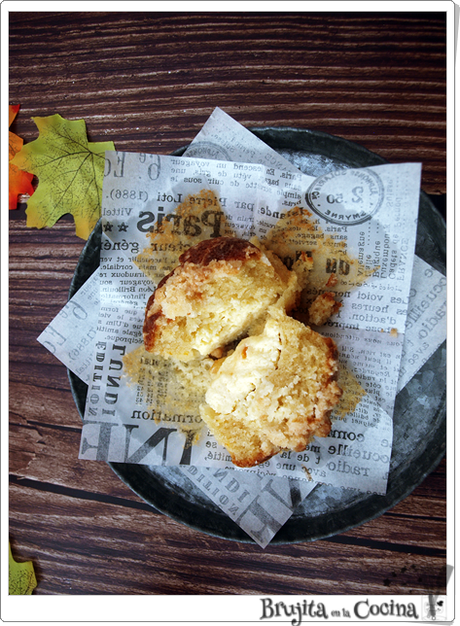 Muffins cheesecake de naranja