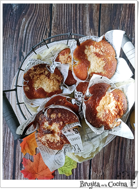 Muffins cheesecake de naranja