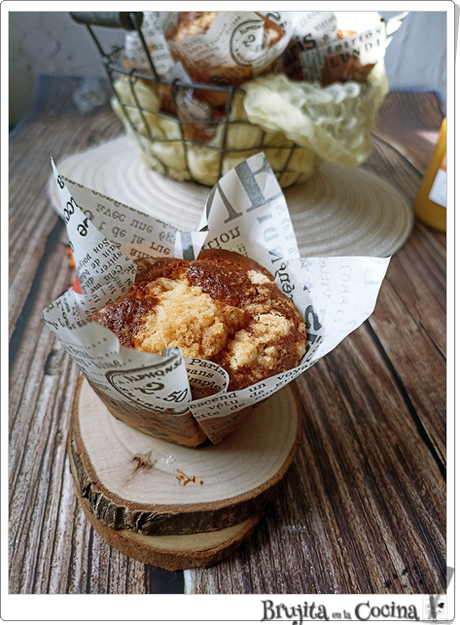 Muffins cheesecake de naranja