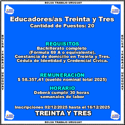 Educadores-as Treinta y Tres Educadores-as Treinta y Tres