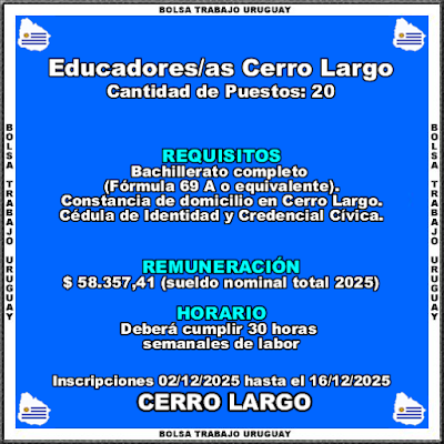 Educadores-as Cerro Largo Educadores-as Cerro Largo