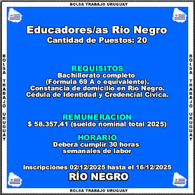 Educadores-as Río Negro Educadores-as Río Negro