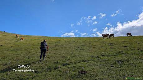 El CAMPIGÜEÑOS desde ORLÉ, Caso Llegando al Collado Campigüeños