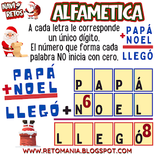 Navidad, MateNavidad, NaviRetos, Matemáticas y Navidad, Desafíos matemáticos, Retos matemáticos, Problemas matemáticos, Retos virales, Juegos mentales, Juegos virales, Post virales, Retos mentales, Adivinanzas, Acertijos, Jeroglíficos, Palabra Oculta, Juegos de Palabras, Solo para Genios, Retos Solo para Genios