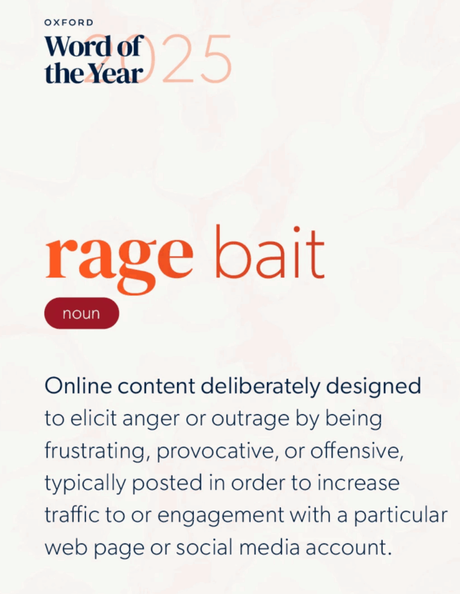 Rage bait “contenido que provoca indignación” palabra del año para Oxford 2025 Rage bait “contenido que provoca indignación” palabra del año para Oxford 2025