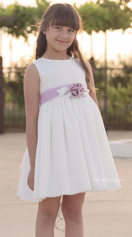 Vestido de Comunión Corto LETIZIA 2026 – Eva Martínez Artesanía