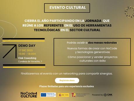 NoCode4CULTURE: el futuro digital de la cultura se presenta en un Demo Day abierto al mundo