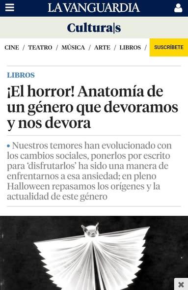 Artículos y entrevista en La Vanguardia