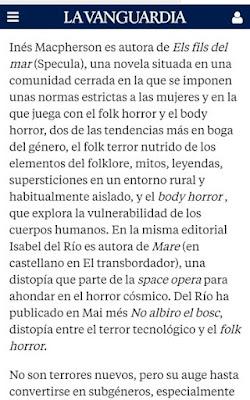 Artículos y entrevista en La Vanguardia