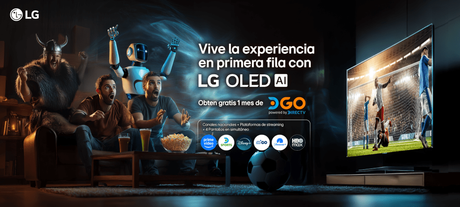Streaming gratis: LG regala 1 mes de DIRECTV GO