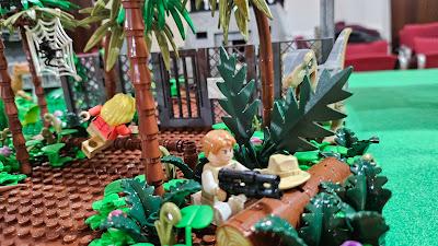 Un enorme Jurassic Park de Lego en ALEbricks