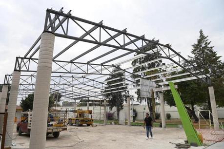 Se construye en tiempo y forma el techado en primaria de la colonia Pavón en Soledad Se construye en tiempo y forma el techado en primaria de la colonia Pavón en Soledad